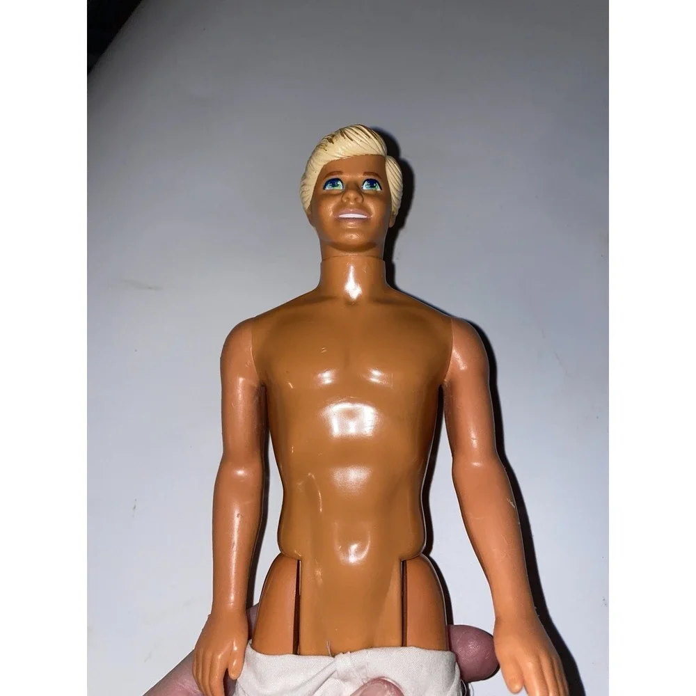 Vtg 1968 Mattel Ken doll with blonde molded hair Green Eyes- Outfit With Shoes